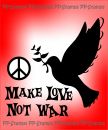 Make love not war - mit Taube
