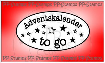 Motivstempel Adventskalender to go Oval