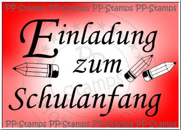 Einladung zum Schulanfang - J-1494