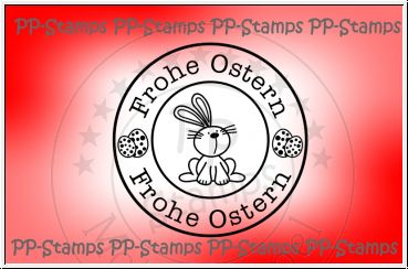 Frohe Ostern, Label rund