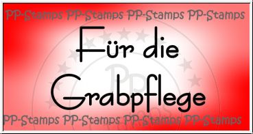 Stempelgummi Fuer die Grabpflege