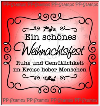 Ein schönes Weihnachtsfest mit Rahmen