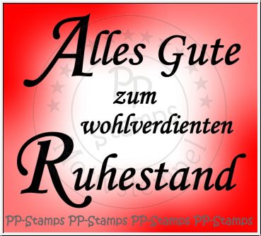 Alles Gute zum wohlverdienten Ruhestand