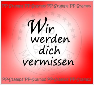 Wir werden dich vermissen