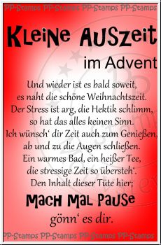 Kleine Auszeit im Advent