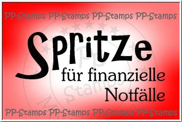 Spritze für finanzielle Notfälle