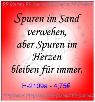 Spuren im Sand verwehen