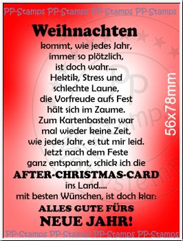 Weihnachten kommt wie jedes Jahr... (Spruch)