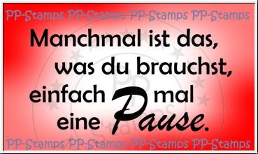 Manchmal ist das, was du brauchst, einfach mal eine Pause