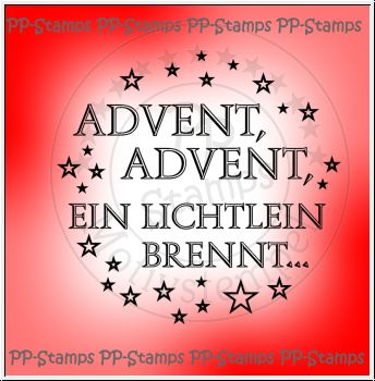 Advent, Advent, ein Lichtlein brennt - Spruch