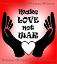 Make love not war - mit Händen